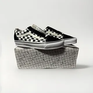 Photo of Vans Vault x Dover Street Market OG Old Skool LX Checkerboard Black White Size 9
