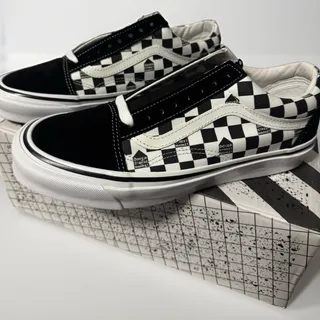 Photo of Vans Vault x Dover Street Market OG Old Skool LX Checkerboard Black White Size 9