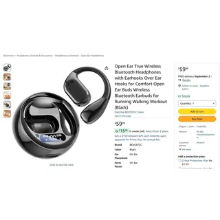 Photo of OWS True Wireless Earphones with LED Display Case
