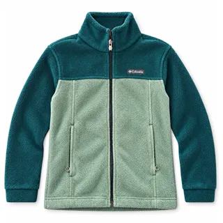 Photo of Columbia Kids Colorblock Fleece Full Zip Jacket Green/Teal Sz S