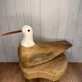 Photo of Wood Bird Sitter Sand Piper Home Decor Rustic Art Nature Lover Bird Lover NeW