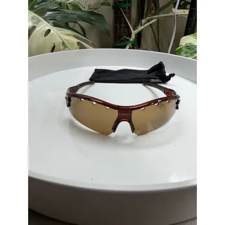 Photo of Rare Oakley Radar Sunglasses OO9208 Brown Frame