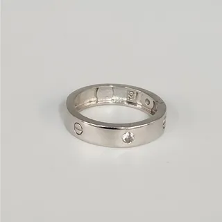 Photo of 925 Sterling Silver Screw Motif Band Ring size 6.25