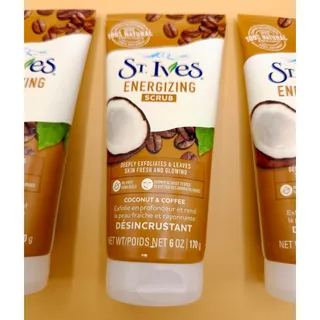 Photo of (3) St. Ives Energizing Coconut & Coffee Face Scrubs 6 oz Deep Exfoliating NEW