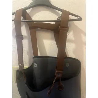 Photo of Browning Chest Waders Neoprene Gray Adjustable Braces Stocking Foot Size Large