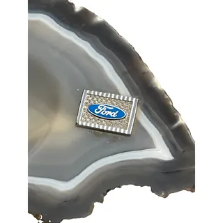 Photo of Vintage Carved Agate Ashtray Ford Emblem