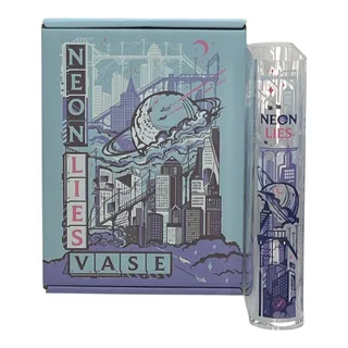 Photo of FairyLoot Futuristic City Aesthetics Book Vase - December 2025 "Neon Lies" YA