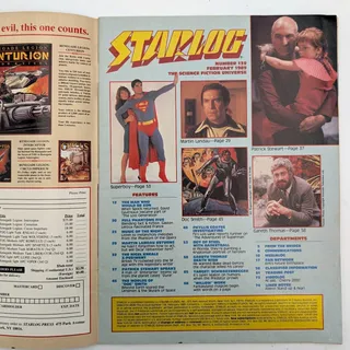 Photo of STARLOG Magazine 139 February 1989 Patrick Stewart The Next Generation Star Trek