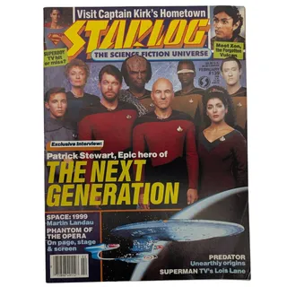 Photo of STARLOG Magazine 139 February 1989 Patrick Stewart The Next Generation Star Trek