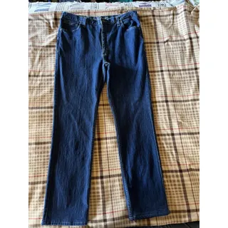 Photo of Texas Jeans Mens Demin Blue Relaxed Fit Western Dark Wash Made in USA 38x33