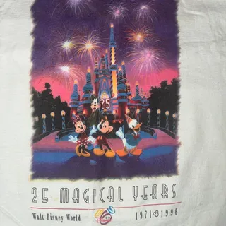 Photo of Vintage 1996 Walt Disney World 25th Anniversary T-Shirt