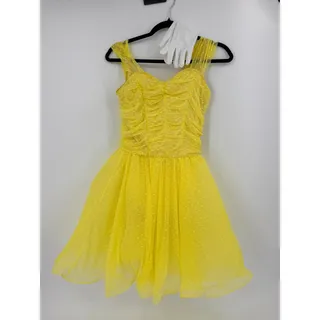 Photo of Weissman Be My Baby in Lemon size SA with gloves EUC Musical Theater Jazz