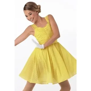 Photo of Weissman Be My Baby in Lemon size SA with gloves EUC Musical Theater Jazz