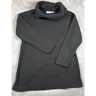 Photo of Denim & Company Womens Black Semi Fitted Long Sleeve Cowl Neck Top Sz M