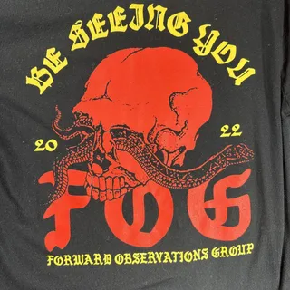 Photo of RARE Forward Observations Group Tee Shirt Be Seeing You FOG WRMFZY Mens Sz S