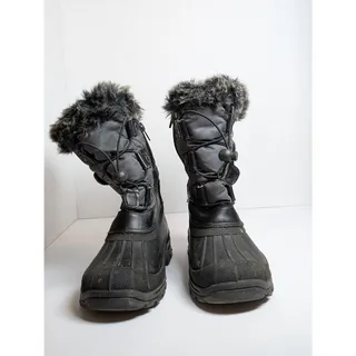 Photo of Dream Pairs KSNOW-2 Youth Size 2 Grey Faux Fur Waterproof Snow Winter Boots