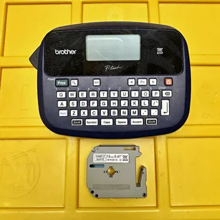 Photo of Brother P-touch PT-45 Handheld Thermal Label Maker Printer Black & White