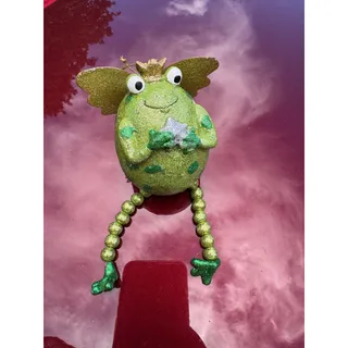 Photo of Glitter Fairy frog ornament hanging legs