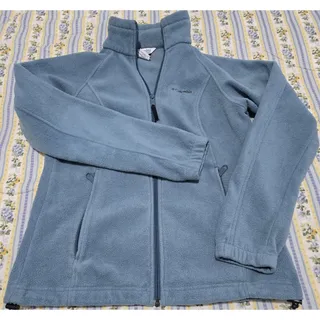 Photo of Columbia Full Zip Fleece Jacket Womens Medium Green Teal