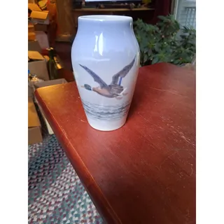 Photo of 1951 Royal Copenhagen Mallard Duck Porcelain Vase (3214)