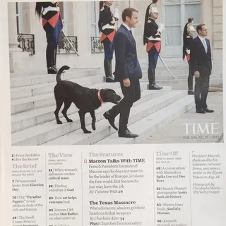 Photo of Time Magazine November 20, 2017 Emmanuel Macron Next Leader of Europe Cover