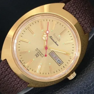 Photo of Vintage 1986 HMT Automatic Mens Gold Watch W/Daydate & Champagne accents