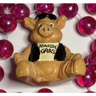 Photo of Mardi Gras Biker Beads Hog Motorcycle Chopper Biker