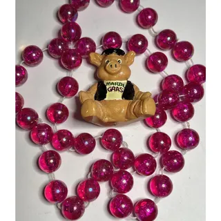 Photo of Mardi Gras Biker Beads Hog Motorcycle Chopper Biker