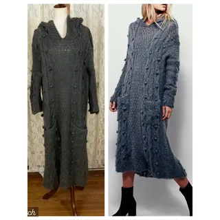 Photo of Cozy Mes Demoiselles Flame Mohair Maxi Sweater Dress