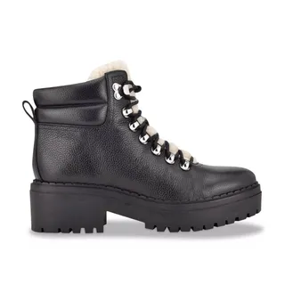 Photo of Marc Fisher Nairy Hiking Boots Women's Size 10 Black Leather