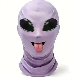 Photo of PURPLE ALIEN MESH OVER THE HEAD HALLOWEEN MASK NEW