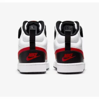 Photo of Nike Court Borough Mid 2 Kids Sneaker Red Black White Youth 6.5