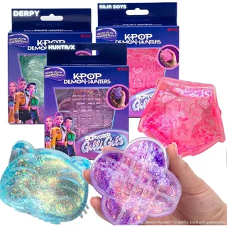 Photo of 🔥KPop Demon Hunters SlimyGloop Gelli Gels Squeeze Toys 3 Pack BNWT🔥
