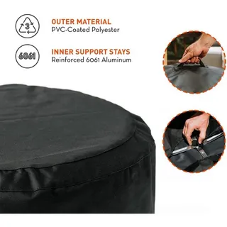 Photo of Solo Stove Bonfire Shelter SSBON-SHELTER-cover Black, Diameter: 22 in, : 1.3 lb