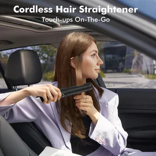 Photo of SUNMAY Cordless Hair Straightener – Portable 2-in-1 Flat Iron & Curler