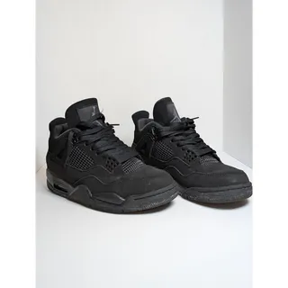 Photo of Nike Air Jordan 4 Retro Black Cat 2020 Men Size 9.5 Black Sneakers 