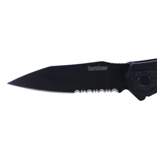 Photo of Kershaw Shuffle II 1402BLKST Black Serrated Folding Pocket Knife EDC