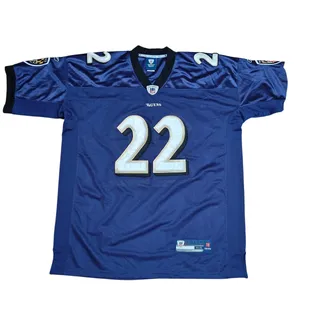 Photo of NFL On Field Reebok Baltimore Ravens Smith #22 Size 54 Purple Jersey