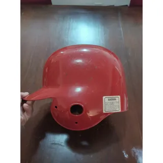 Photo of Louisville slugger red helmet