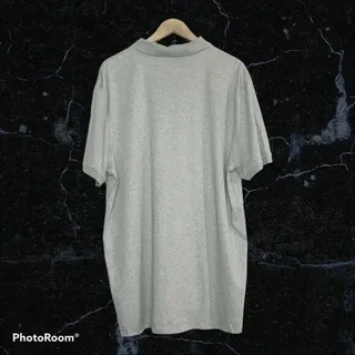 Photo of Calvin Klein CK Logo Men's XL Gray 100% Cotton Soft Basic Polo Shirt