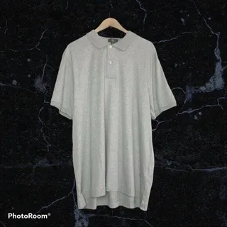 Photo of Calvin Klein CK Logo Men's XL Gray 100% Cotton Soft Basic Polo Shirt