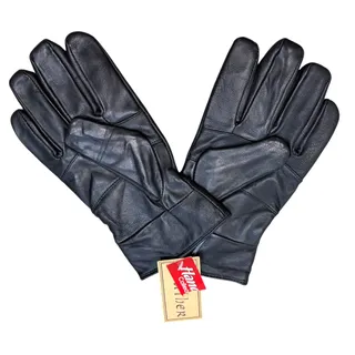 Photo of Unbranded Sheepskin Genuine Leather Gloves NWT Men's Sz L Black Wool Lined