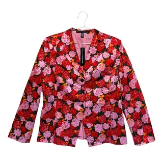 Photo of Linda Allard Ellen Tracy Allover Floral Blazer Jacket NWT Women's Sz 14 90s Y2K