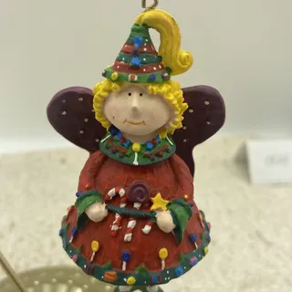 Photo of Russ Berrie Sugarplum Fantasies Sugarplum Fairy 10601 Handmade Holiday Ornament