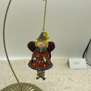 Photo of Russ Berrie Sugarplum Fantasies Sugarplum Fairy 10601 Handmade Holiday Ornament