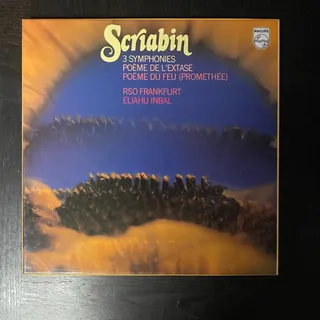 Photo of [4-LPs seem scratchless, Holland] Scriabin 3 Symphonies, Poème De L'Extase, etc