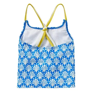 Photo of NWT  Boden  Pool Blue & White Coral Tankini Top  Age 2-3Yrs