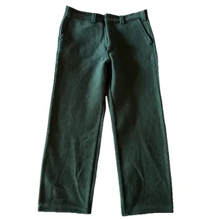 Photo of Vintage Codet Heavy Green Wool Blend Outdoor Pants Made in Canada Men's sz 35x28