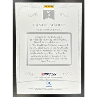 Photo of 2025 Panini National Treasures Daniel Suarez #9 2016 Throwback Holo Silver 25/25