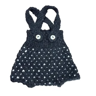 Photo of Buho Barcelona Knit Romper Size 6 Months Overalls Wool Blend Winter Classic